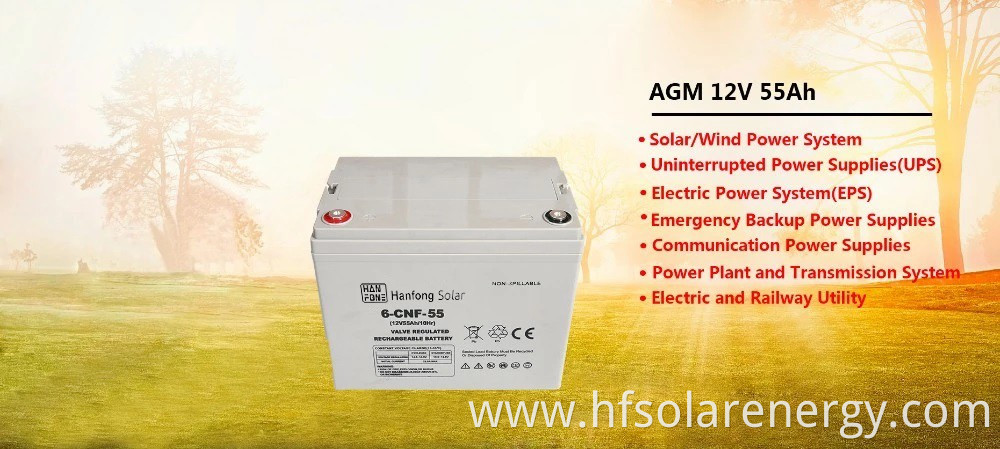 solar battery 55Ah